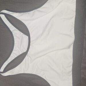 White and Black Sports Bra. Old Navy Active
